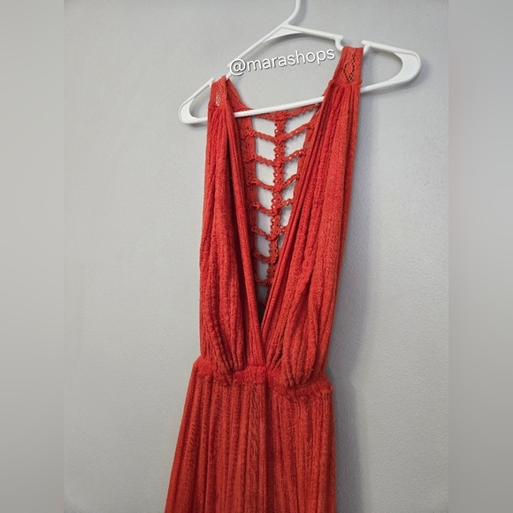 Free People X Jen's Pirate Booty Trailing Jade Maxi Dress - Picture 4 of 12